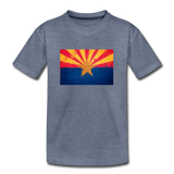 Arizona Grunge Flag - Kids' Premium T-Shirt - heather blue
