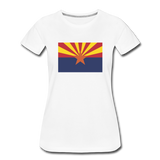 Arizona Flag - Women’s Premium T-Shirt - white