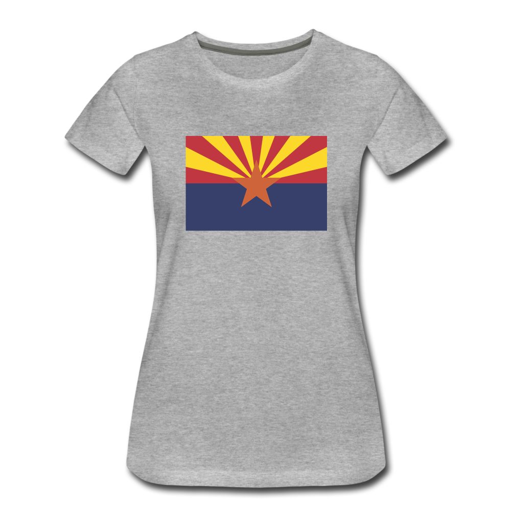 Arizona Flag - Women’s Premium T-Shirt - heather gray