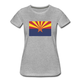 Arizona Flag - Women’s Premium T-Shirt - heather gray