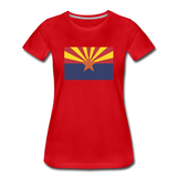 Arizona Flag - Women’s Premium T-Shirt - red
