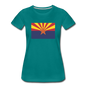 Arizona Flag - Women’s Premium T-Shirt - teal