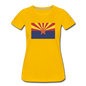 Arizona Flag - Women’s Premium T-Shirt - sun yellow