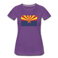 Arizona Flag - Women’s Premium T-Shirt - purple