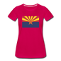 Arizona Flag - Women’s Premium T-Shirt - dark pink