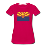 Arizona Flag - Women’s Premium T-Shirt - dark pink