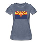 Arizona Flag - Women’s Premium T-Shirt - heather blue