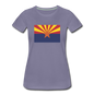 Arizona Flag - Women’s Premium T-Shirt - washed violet