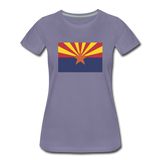 Arizona Flag - Women’s Premium T-Shirt - washed violet
