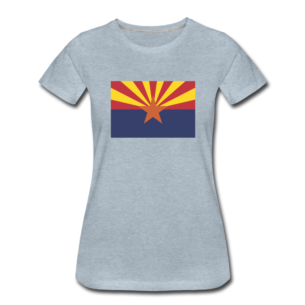 Arizona Flag - Women’s Premium T-Shirt - heather ice blue