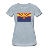 Arizona Flag - Women’s Premium T-Shirt - heather ice blue