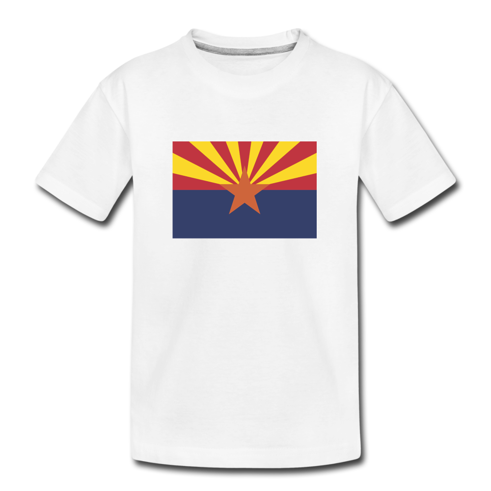 Arizona Flag - Kids' Premium T-Shirt - white