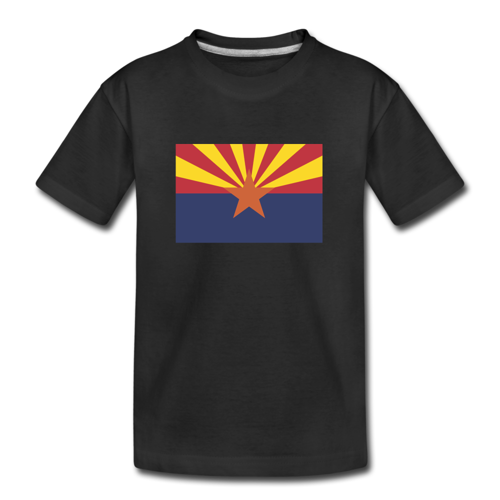 Arizona Flag - Kids' Premium T-Shirt - black