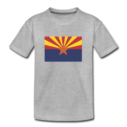 Arizona Flag - Kids' Premium T-Shirt - heather gray