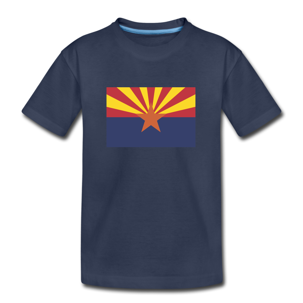 Arizona Flag - Kids' Premium T-Shirt - navy