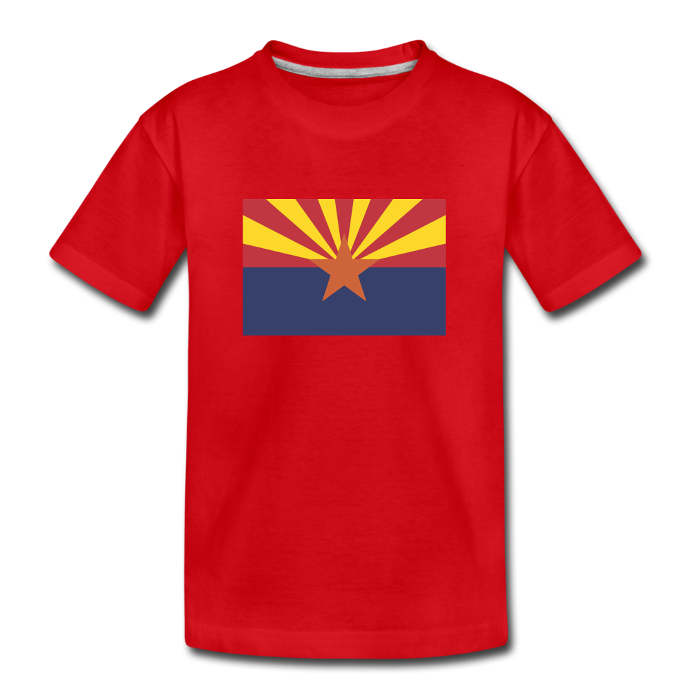 Arizona Flag - Kids' Premium T-Shirt - red