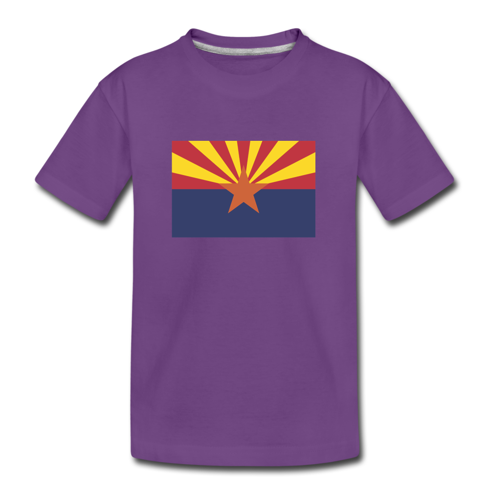 Arizona Flag - Kids' Premium T-Shirt - purple