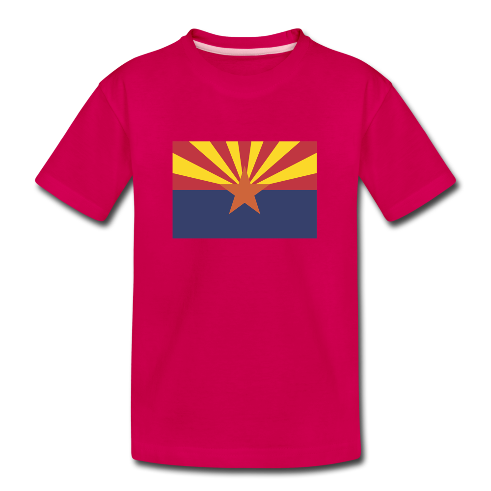 Arizona Flag - Kids' Premium T-Shirt - dark pink