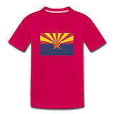 Arizona Flag - Kids' Premium T-Shirt - dark pink