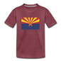 Arizona Flag - Kids' Premium T-Shirt - heather burgundy