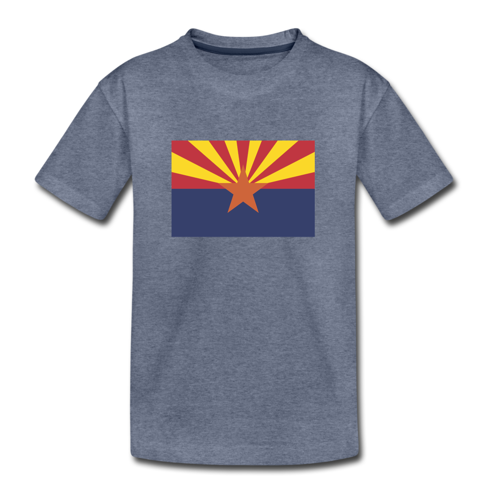 Arizona Flag - Kids' Premium T-Shirt - heather blue