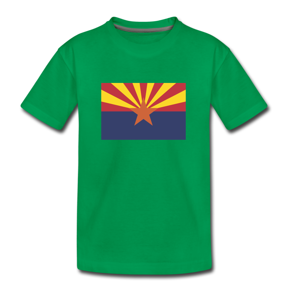 Arizona Flag - Kids' Premium T-Shirt - kelly green