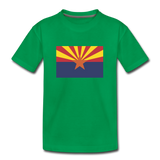 Arizona Flag - Kids' Premium T-Shirt - kelly green