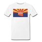 Arizona Info Map - Men's Premium T-Shirt - white