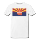 Arizona Info Map - Men's Premium T-Shirt - white