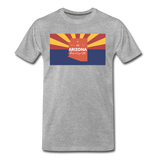 Arizona Info Map - Men's Premium T-Shirt - heather gray