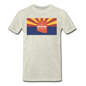 Arizona Info Map - Men's Premium T-Shirt - heather oatmeal