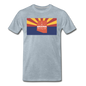 Arizona Info Map - Men's Premium T-Shirt - heather ice blue