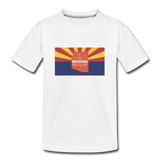 Arizona Info Map - Kids' Premium T-Shirt - white