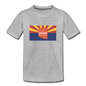 Arizona Info Map - Kids' Premium T-Shirt - heather gray