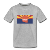 Arizona Info Map - Kids' Premium T-Shirt - heather gray
