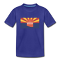 Arizona Info Map - Kids' Premium T-Shirt - royal blue