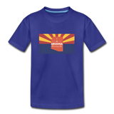 Arizona Info Map - Kids' Premium T-Shirt - royal blue