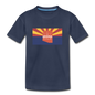 Arizona Info Map - Kids' Premium T-Shirt - navy