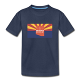 Arizona Info Map - Kids' Premium T-Shirt - navy