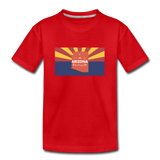 Arizona Info Map - Kids' Premium T-Shirt - red