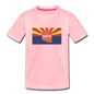 Arizona Info Map - Kids' Premium T-Shirt - pink