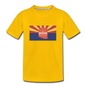 Arizona Info Map - Kids' Premium T-Shirt - sun yellow