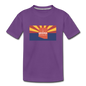 Arizona Info Map - Kids' Premium T-Shirt - purple