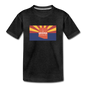 Arizona Info Map - Kids' Premium T-Shirt - charcoal gray