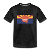 Arizona Info Map - Kids' Premium T-Shirt - charcoal gray