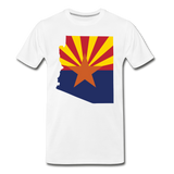 Arizona Info Map - Men's Premium T-Shirt - white