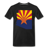 Arizona Info Map - Men's Premium T-Shirt - black