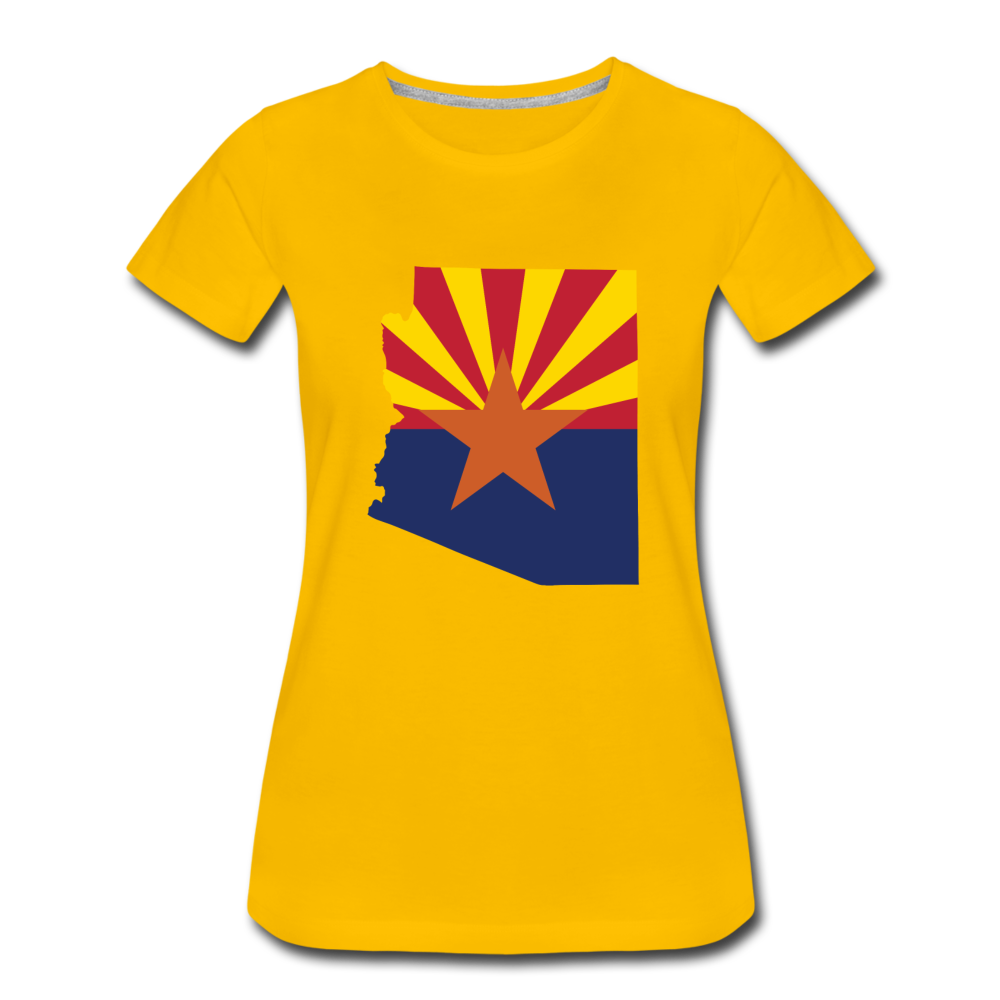 Arizona - Women’s Premium T-Shirt - sun yellow