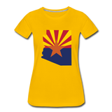 Arizona - Women’s Premium T-Shirt - sun yellow