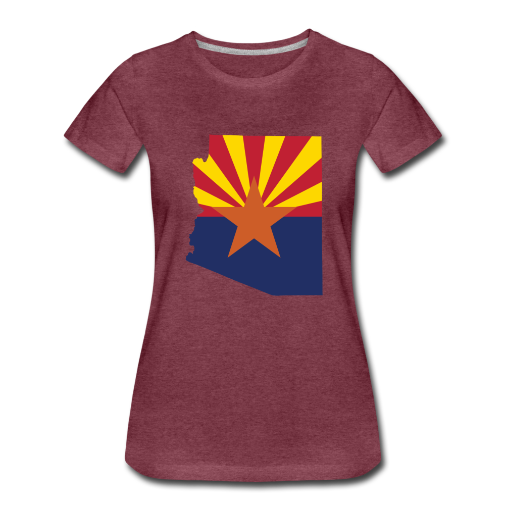 Arizona - Women’s Premium T-Shirt - heather burgundy